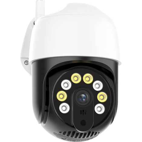 Caméra de sécurité à Domicile Caméra IP 4K 8MP PTZ extérieure HD 5MP caméra sans Fil Suivi Automatique Surveillance vidéo 1080P caméra de vidéosurveillance de sécurité P2P ICSee(1080P Camera) (1/5)
