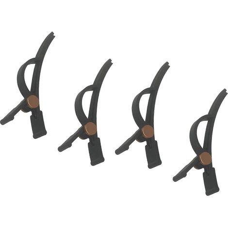 Set mit 4 Airwrap Haartrocknerclips, Stylingclips für Lockenstäbe und Haarstylinggeräte, Volumenclips A (1/5)