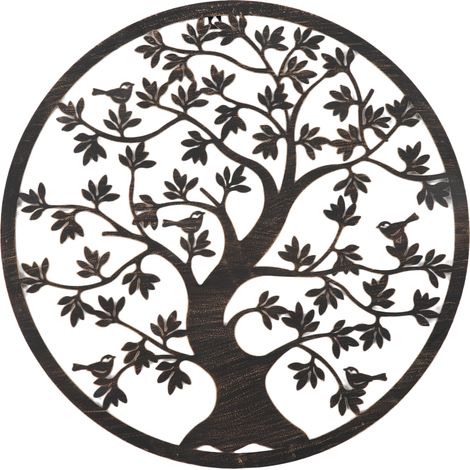 décoratif mural en métal forme d arbre style minimaliste (1/5)