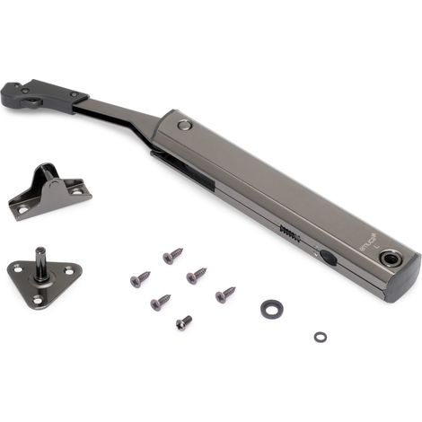 Emuca Braccetto per ante elevabile Altius One, Gamma di forza 576-959, Acciaio, Titanio