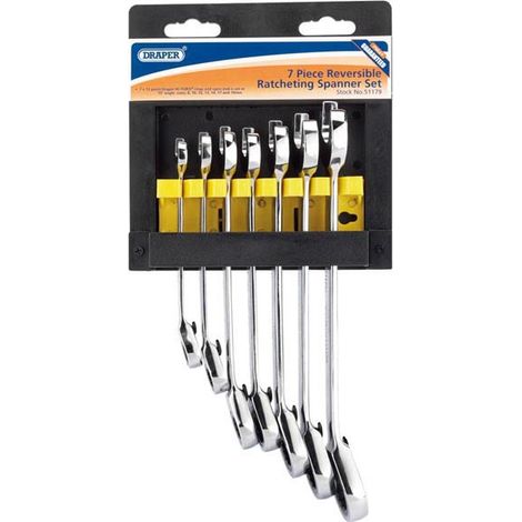 Clés réversibles Draper reversible ratchet wrench set 12 points décalage