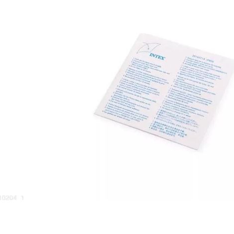 Toppa Adesiva di Riparazione per Piscine e Gonfiabili 10204 6x6 cm Trasparente INTEX