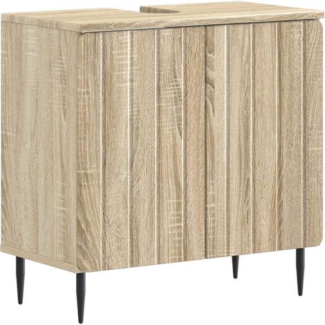 Bathroom Sink Cabinet ZWOLLE Sonoma Oak 59.5 x 31.5x 59 cm vidaXL (1/5)