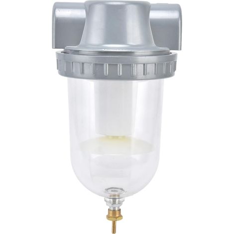 CSPARKV Luftkompressorfilter, Ölfilter, Druckluftfilter, Wasserabscheider mit transparentem Becher 0,63 MPa (QSL-20)
