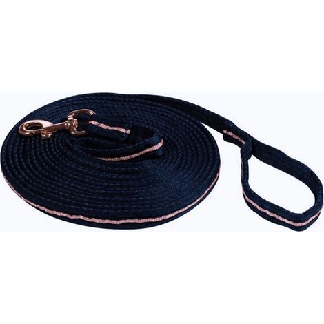 800 cm, blu navy /rosa oro 6948: Lungia 8 metri con passamano e moschettone modello Rosegold Glamour