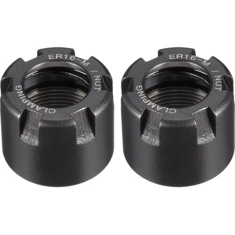 2pcs Écrous de serrage ER16M(M19) pour mandrin de tournage et de fraisage CNC (1/5)