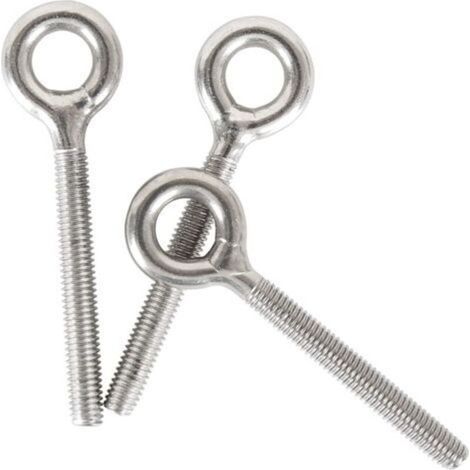 LaBlanc M4 304 Anneau en acier inoxydable longue vis tige filetée boulon à anneau 20PCS (1/5)