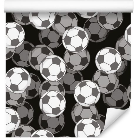 Papel pintado óptico 3D con diseño de balón de fútbol para salón y dormitorio, 50x1000 cm. (1/5)