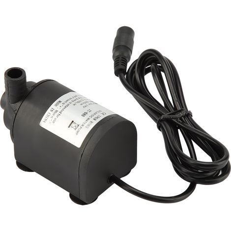 Pompe à eau submersible solaire d'étang de fontaine d'aquarium sans brosse de DC 6-24V (1/5)