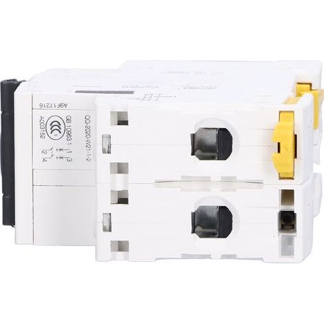 Modularer 2-poliger Differenzialschutzschalter für DIN-Schiene, 400 V Wechselstrom, 16 A, IC65N C16 (1/5)