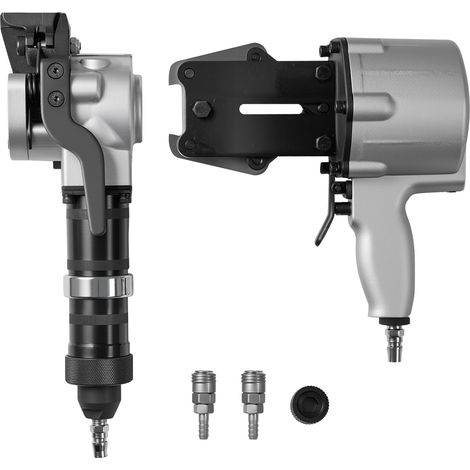 Mophorn Pneumatische Umreifungsmaschine mit 8500 N Spannkraft, Metall-Umreifungswerkzeug für 32 mm breite Bänder, Gerät zum Spannen, Schneiden und Versiegeln für Verpackungsanwendungen