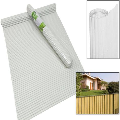 Clôture De Jardin Clôture Pour Balcon Pvc Blanc Canniccio Extérieur 1x3 M