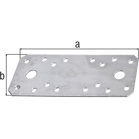 GAH Flachverbinder 2.5x55x133mm Stahl sendzimirverzinkt mit CE-Kennzeichnung (1/3)