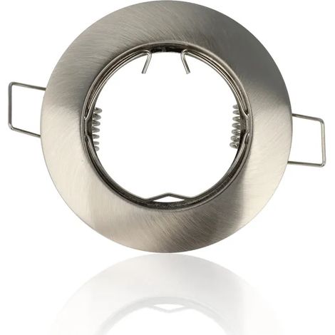 Porta faretto rotondo da incasso diam.78mm, GU10, Alluminio Spazzolato (1/5)