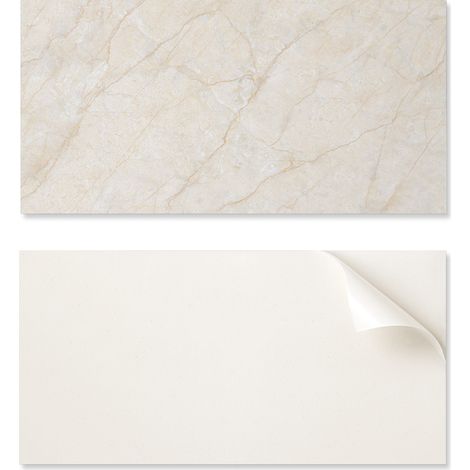 Panel de vinilo autoadhesivo - Decoraci贸n de pared para oficina 120x60 cm Elegante dise帽o de m谩rmol