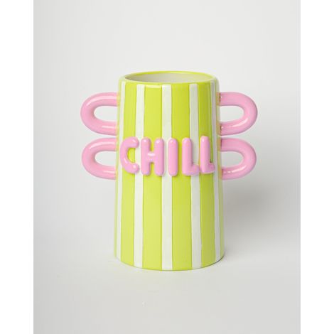Vaso Decorativo Chill 14x10x16 cm Giallo Blogo