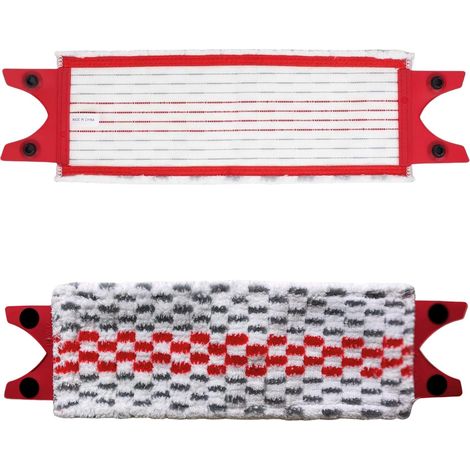 Lot de 2 Recharge pour Vileda Serpillere, Recharge Balai pour Vileda Serpillere, Replacement Microfibre Pad pour Vileda Ultramax 2 en 1 pour Tous Types de Sols (1/5)