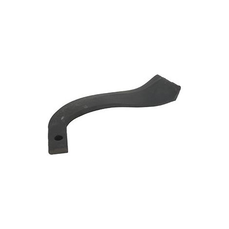 Cuchillo de fresa izquierdo para fresa trasera compatible con Kubota, Iseki, Yanmar - L: 238 mm, altura 40 mm, diámetro del agujero 10,5 mm