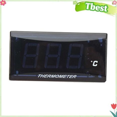 Tbest Jauge de température d'eau (Rétroéclairage Vert)Compteur De Température 'eau De Moto Jauge auto capteur Rétroéclairage bleu (1/5)
