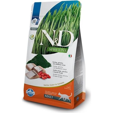 Farmina Cat N&D Spirulina Adult Aringa  - Sacco Da 1,5 Kg (1/3)