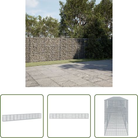 Steinkorb - Gabione mit Deckel 1200x100x150 cm Verzinktes Eisen (1/5)