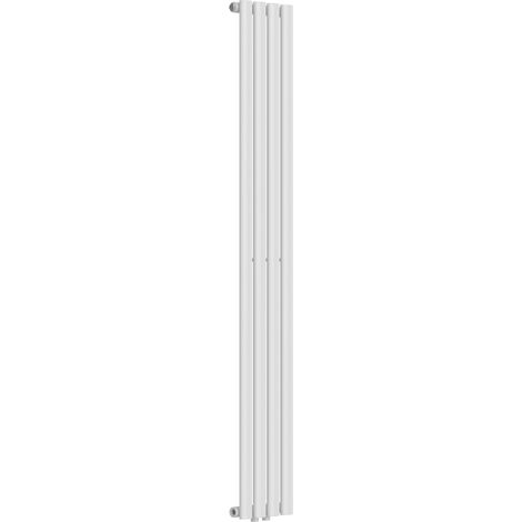 Radiatore a pannello piatto 438 watt acciaio 160 x 24 cm bianco 030010445