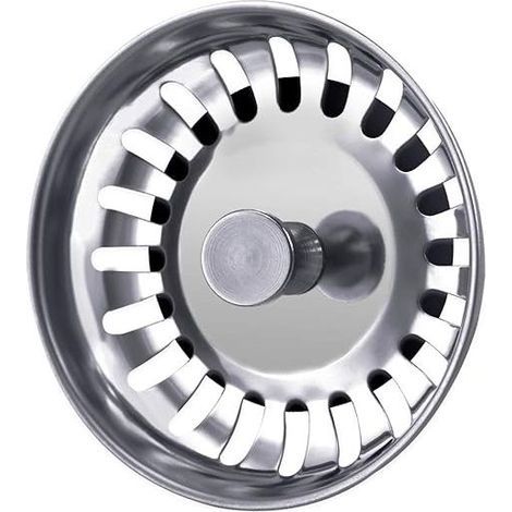 78mm Bouchon evier Cuisine Universel en Acier Inoxydable Filtre Evier,argenté (1/5)