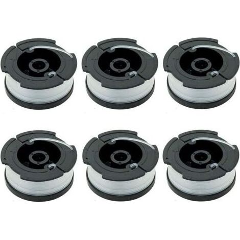 Packung mit 6 Spulen A6481 A6485 für Black & Decker Rasentrimmer (1/5)