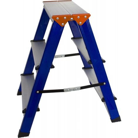 Edma - Scaletta a 3 gradini, altezza massima 59 cm - 260255