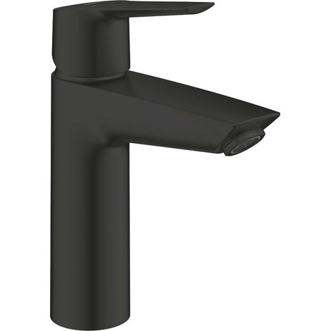 Grohe QuickFix Start - Waschtischarmatur mit Push-Open-Ablaufgarnitur, schwarz matt 235752432