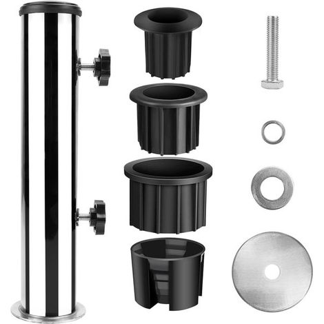Supporto per ombrellone, manicotto per tubo di supporto per ombrellone, supporto per ombrellone con anello riduttore (32/38/48 mm), montaggio per ombrellone (1/5)