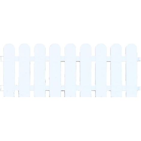 Clôture de jardin décorative en bordure de pelouse pour plates-bandes et gazon ornemental, 50x20cm (1/5)