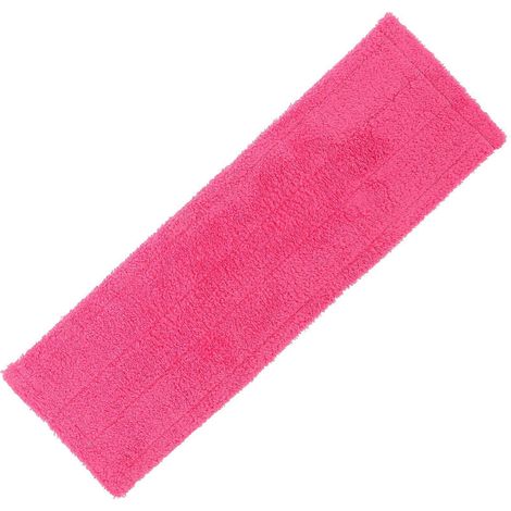 Recharge de balai à poussière en microfibre, housse de rechange pour tête de balai, tampon de balai corail pour le nettoyage ménager (rouge)-43.00X14.00X1.00CM