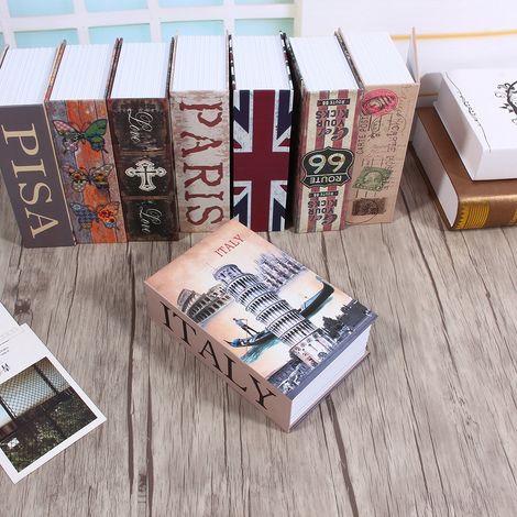 Coffre-Fort Livre Secret avec Serrure - Boîte de Sécurité pour Argent, Bijoux, Objets de Valeur - Tour de Pise (1/5)