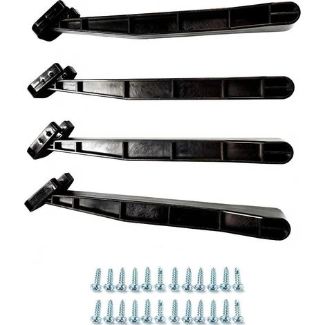 Kit de 4 supports lavabo encastrés en métal, d'installation pratique (1/5)