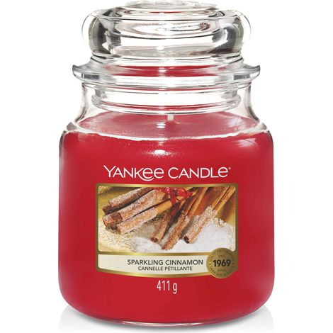 bougie jarre parfumée moyenne taille Cannelle pétillante jusqu’à 75 heures de combustion (1/5)