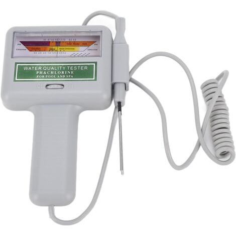 QORVA-Kit de testeur de Compteur d'eau de Chlore PH, Moniteur numérique Portable d'analyse de la qualité de l'eau, Test pour l'analyseur électronique de la qualité de l'eau de la Piscine et du Spa
