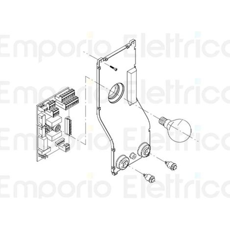 beninca pièce détachée bouton n.o. pour zed (noir) 9686151 (1/3)