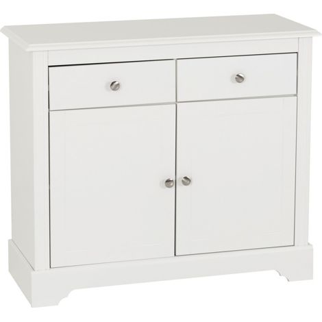 Stratford 2 Door 2 Drawer Sideboard - L38 x W93 x H80 cm - White