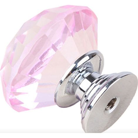 Packung mit 10 Stück 30 mm Kristall-Diamant-Schrankgriffen für Schubladen