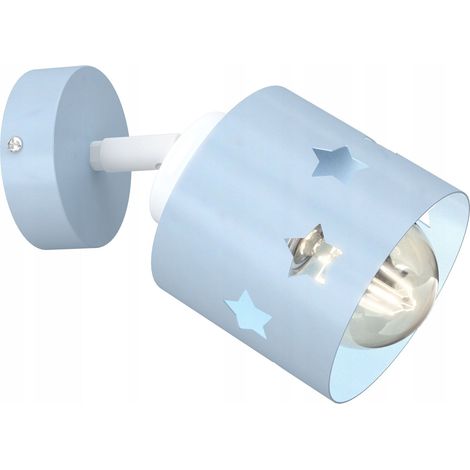 LÁMPARA DE PARED INFANTIL LÁMPARA DE TECHO LÁMPARA DE PARED LED E27 AZUL (1/5)