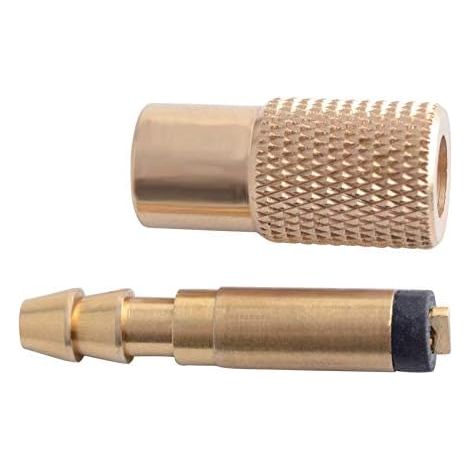 Brass Tyre Valves, 6mm Tyre Inflator Valve Connectors for Air Pump, Clamp Adapter for Car, Truck (1/5)