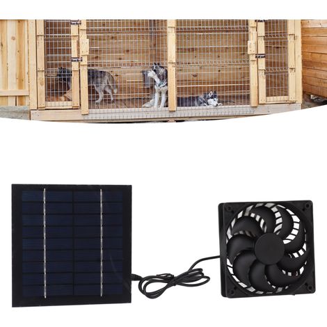 10-W-Solarventilator-Set, Solarventilator, kleiner Abluftventilator für Gewächshaus oder Hundehütte, Solar-Abluftventilator (1/5)