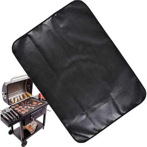 Grillmatte - Doppelseitige, feuerfeste Grillmatte - Hitzebeständig (1/5)