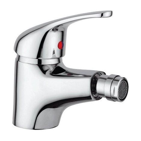 Rubinetto Miscelatore Bidet Parigi Effe Ottone Cromato Piletta 11 x 4