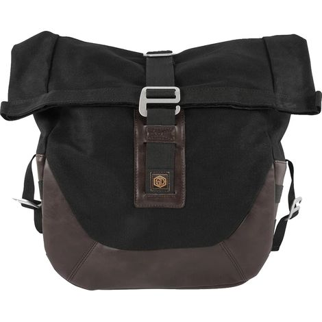 Bolso con hebilla de liberación rápida, gran capacidad de almacenamiento, color marrón. (1/2)