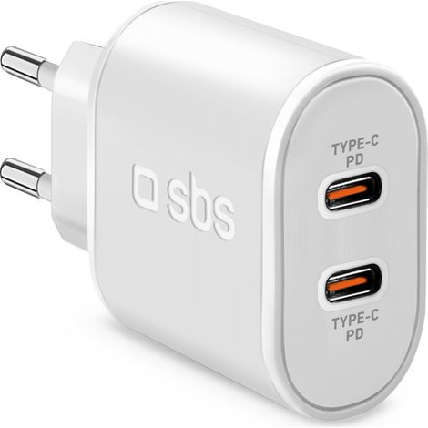 SBS TETRPD20CCW Ladegerät für Mobilgeräte Universal Weiß AC Drinnen