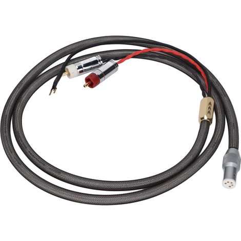 Xangsane XS-0609 Tonarm-Vinylkabel mit RCA- auf 5-polige XLR-Stecker, Silberdrähte und Erdung, 1,5 m / 4,9 ft Länge