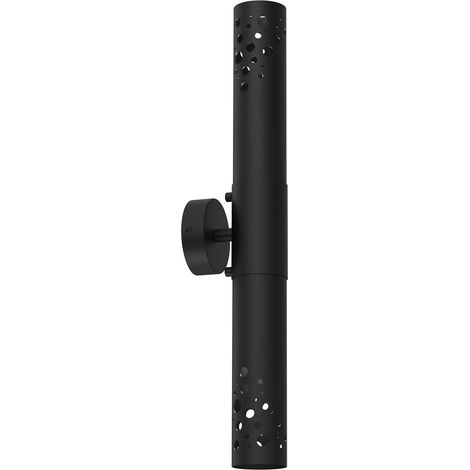 Applique murale noire haut/bas 49 cm 2xGU10 Luminex