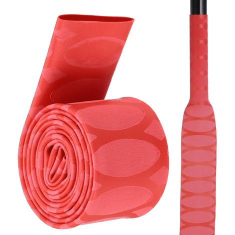 1Pcs 1M 22mm Dia Gaine Thermorétractable Canne Pêche Ovale Rouge (1/5)